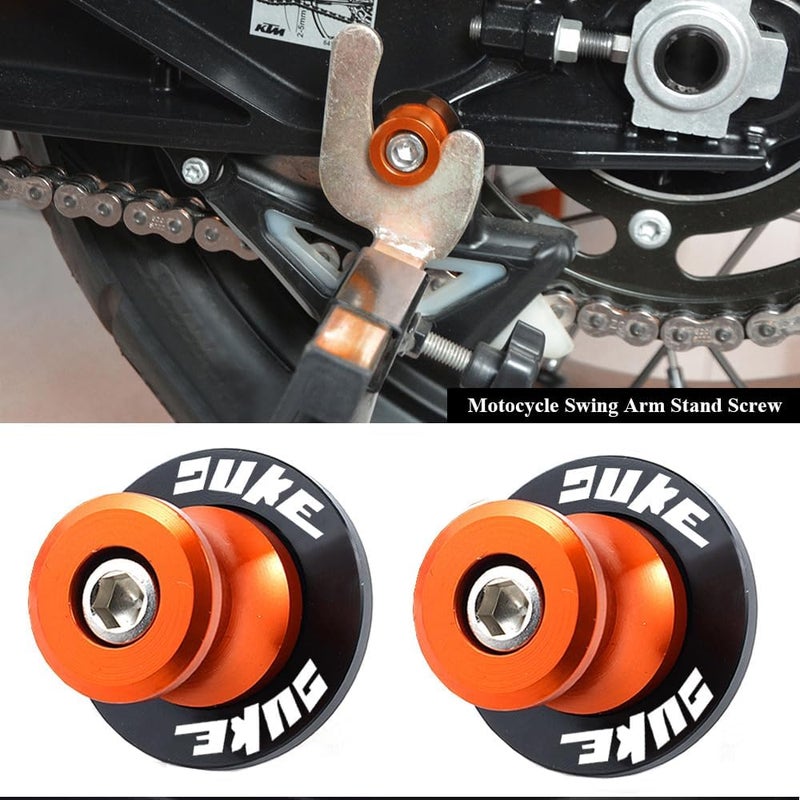 FREAXLL Universale M10 Motorcycle Swing arm Sliders Spools for Duke 125 200 300 390 RC125 RC200 RC390 690 790 890 990 1090 1190 1290 Adventure (Orange) - Image 5